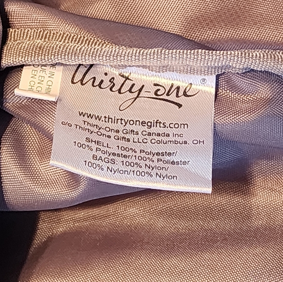 Gray and White Thirty One Sling Bag - Picture 4 of 9